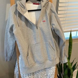 Supreme half zip hoodie